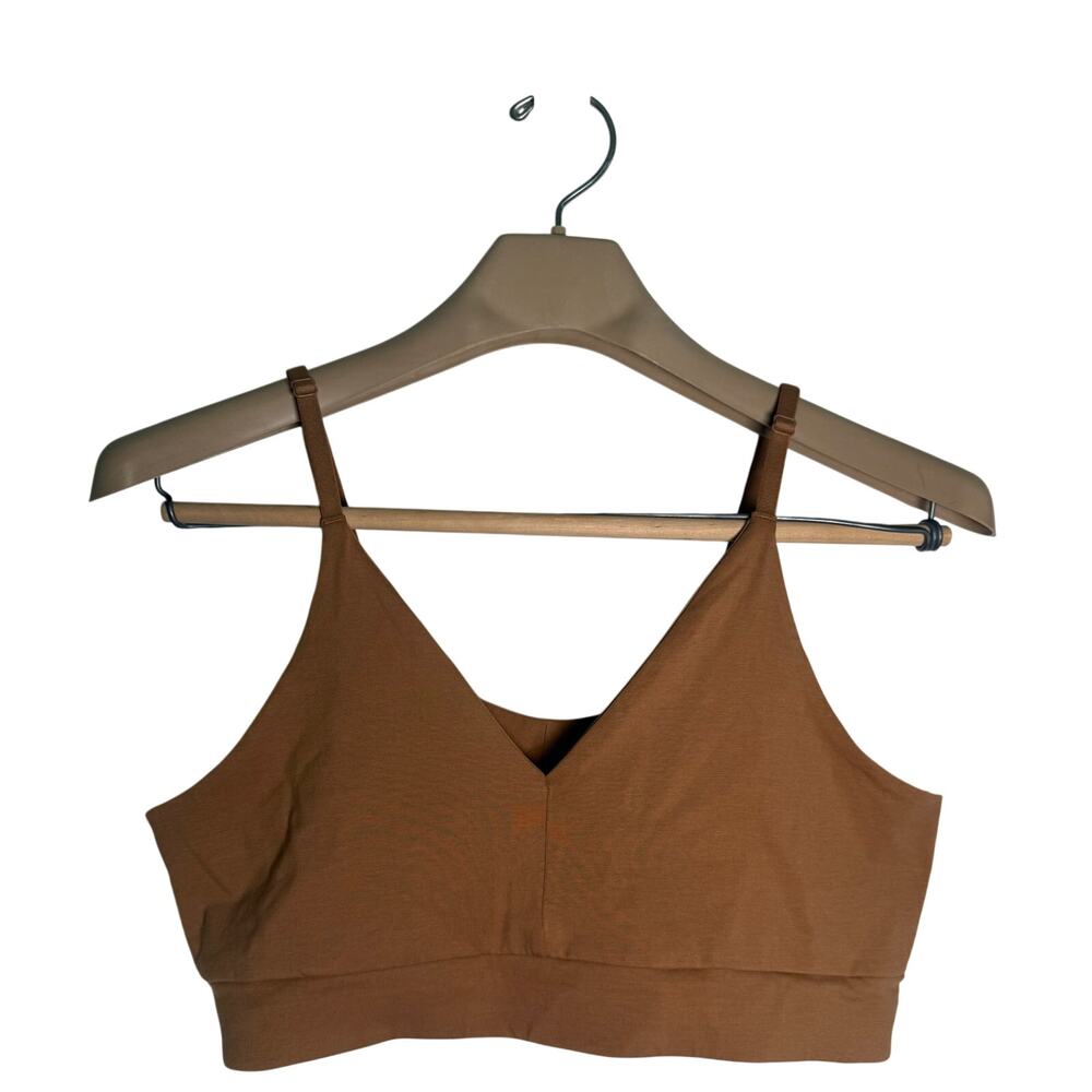 PACT Organic Everyday Classic T-Shirt Bra SiZE XL Organic Cotton Driftwood Brown